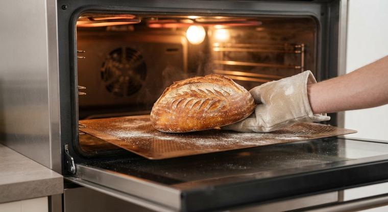 Terminata la seconda lievitazione non resta che informare il pane ad una temperatura di 220 °C per circa 25 minuti. Il tempo di cottura varia in base alla forma che è stata data all’impasto.