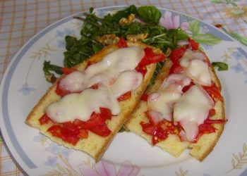 bruschette calde con rucola