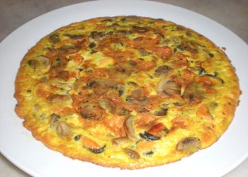 frittata cozze e funghi