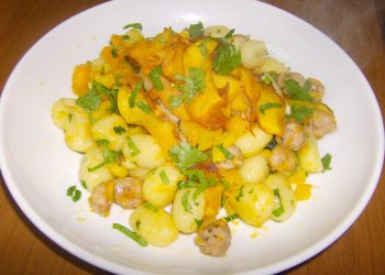 gnocchi zucca e salsiccia