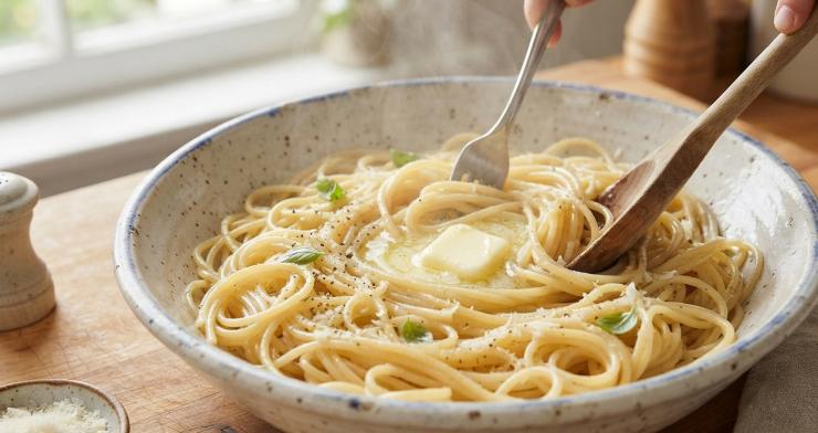 Scolate gli spaghetti e conditeli con una noce di burro. Con l’aiuto di un forchettone metteteli in un piatto e ponete al centro due polpette. Decorate le polpette, in modo tale da trasformarle in degli uccellini, creando su ciascuna di esse gli occhi con due lenticchie e il becco con un pezzetto di carota. Servite subito in tavola.