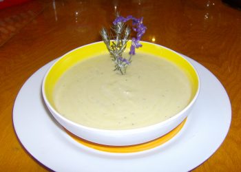 crema di porri al rosmarino