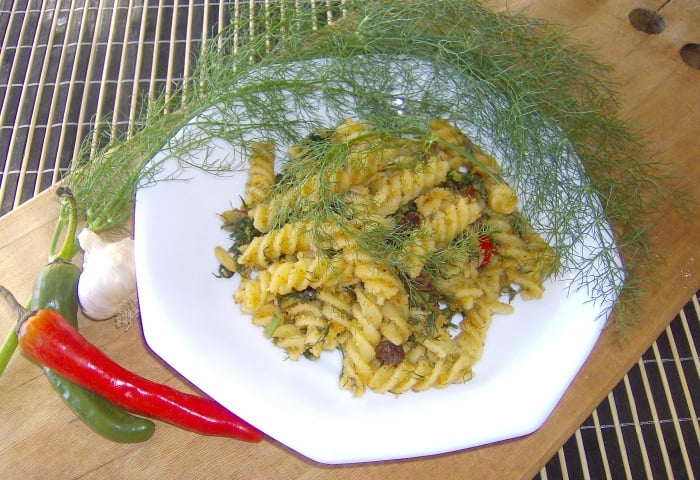 fusilli con finocchietto selvatico