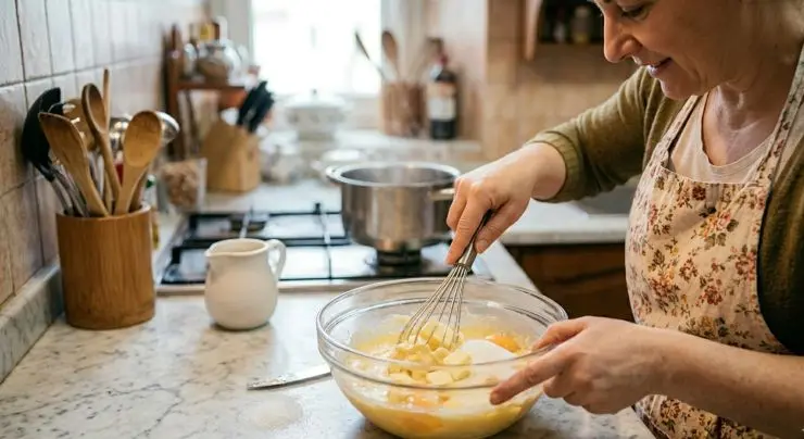 In una terrina mettete il burro a temperatura ambiente tagliandolo a pezzettini. Aggiungete lo zucchero, l’uovo e montate il tutto fino ad ottenere una crema. Aggiungete anche il cacao e mescolate bene.