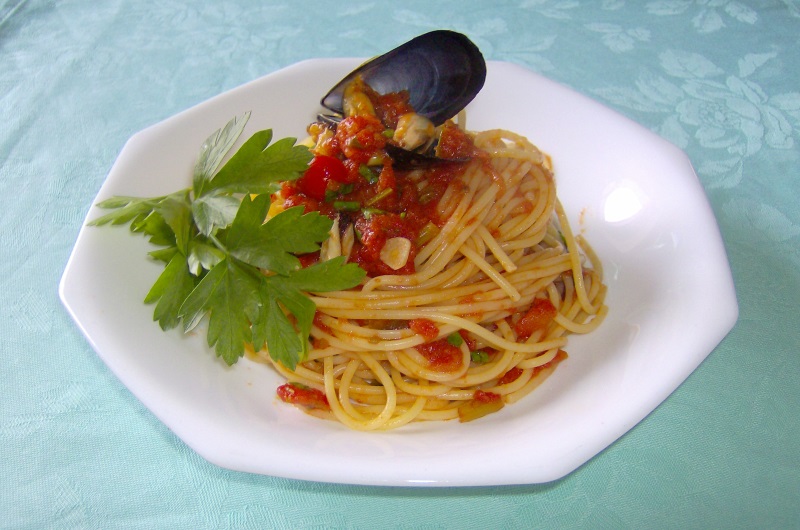 spaghetti con le cozze