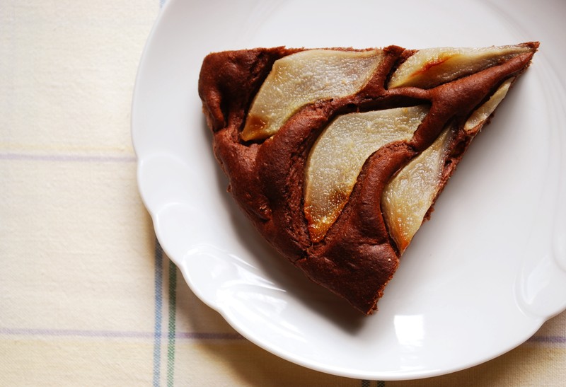 torta cioccolato e pere