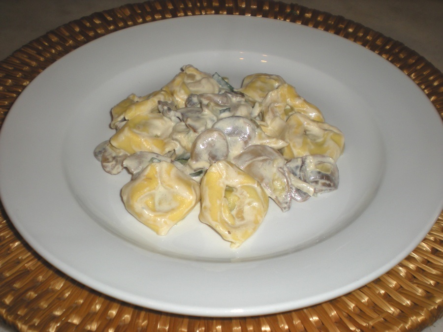 tortellini panna e funghi