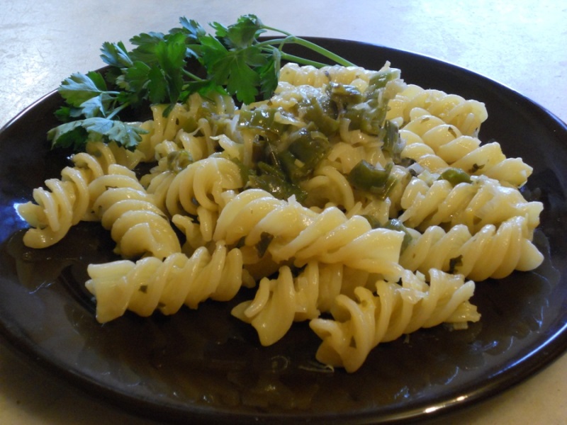 fusilli con friggitelli