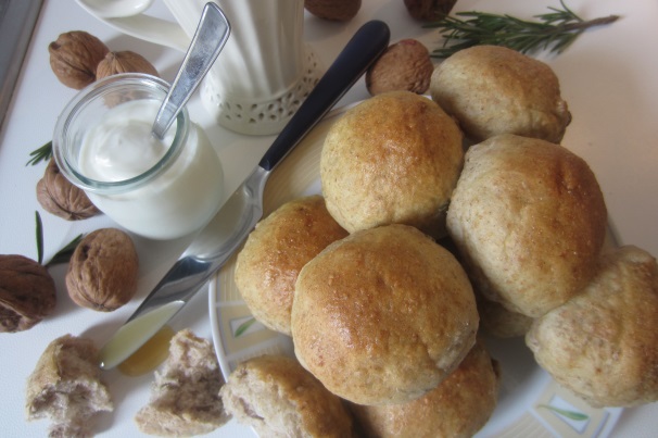 Ed ecco una foto dei panini pronti per essere gustati a colazione: