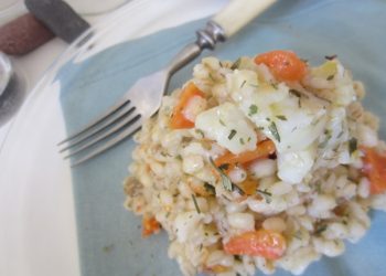 orzo con platessa