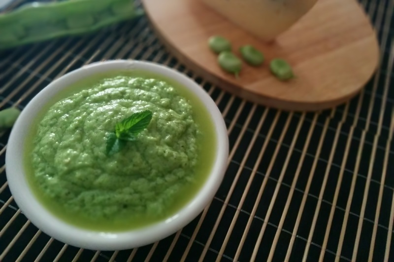 pesto di fave con pecorino