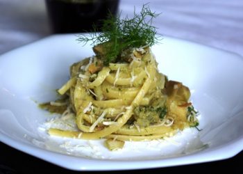 linguine con crema di carciofi