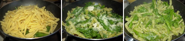 Cuocete la pasta e scolatela al dente, ripassatela in padella con i broccoli e qualche mestolo di acqua di cottura, spegnete il fuoco ed unite il pecorino che formerà una deliziosa cremina, quindi servite.