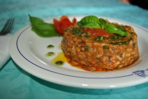 risotto pomodoro e pesto risotto pomodoro e pesto