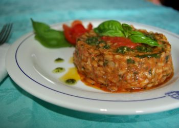 risotto pomodoro e pesto