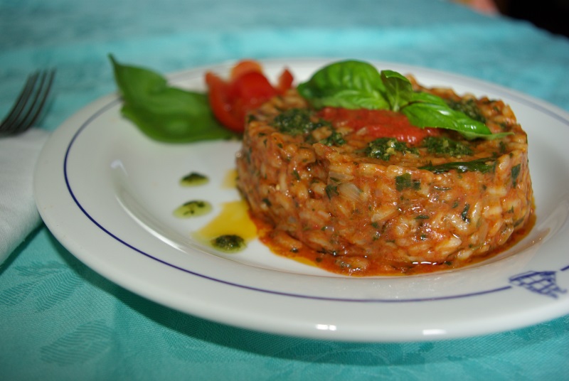 risotto pomodoro e pesto