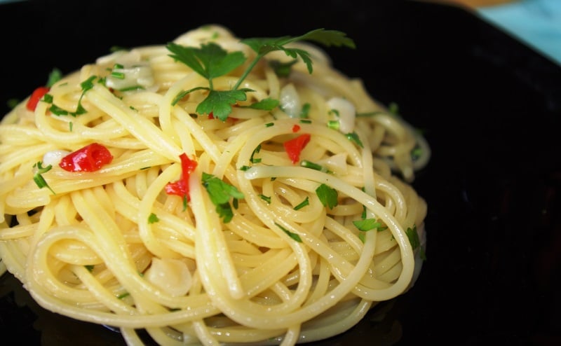 spaghetti aglio olio e peperoncino