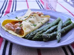 omelette con salmone