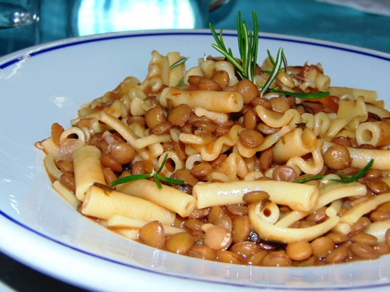 pasta e lenticchie