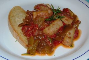 bocconcini di salsiccia con peperoni bocconcini di salsiccia con peperoni