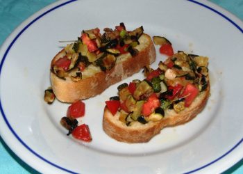 bruschette con zucchine