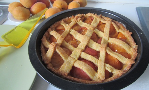 Ed ecco una foto della crostata appena sfornata: