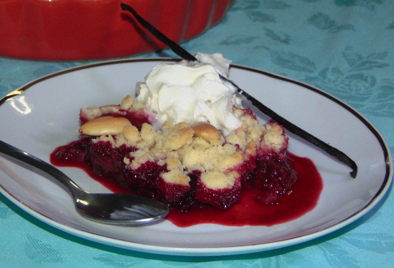 crumble di prugne