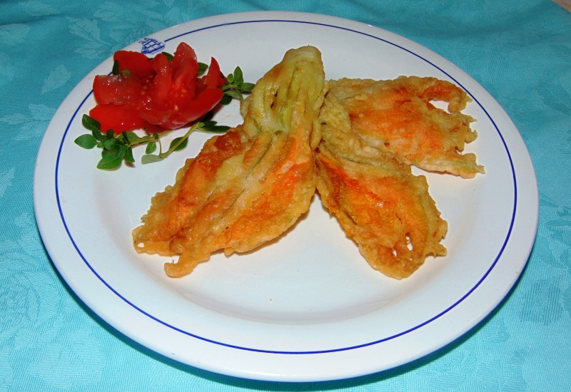 fiori di zucca fritti