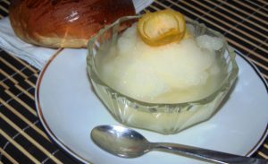 granita al limone granita al limone
