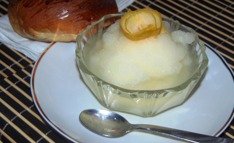 granita al limone