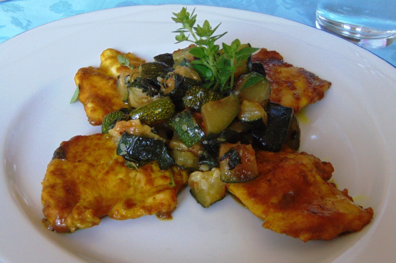 pollo al curry con zucchine