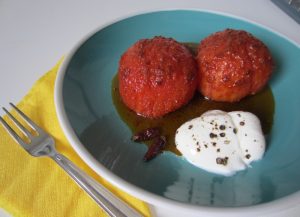 pomodori cotti con chili indiano pomodori cotti con chili indiano