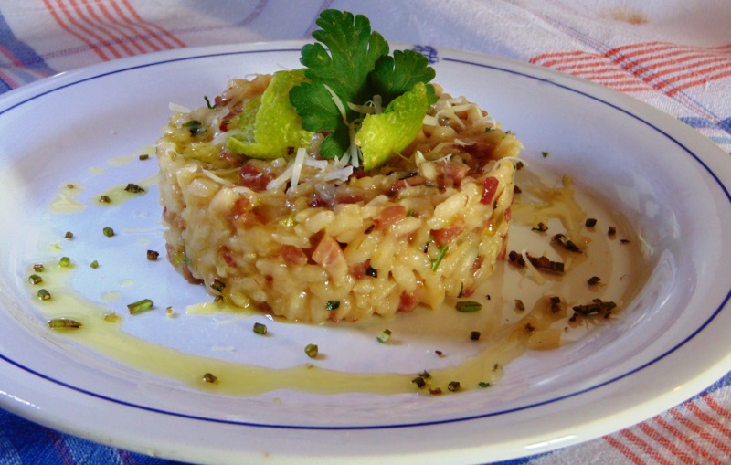 risotto prosciutto e limone