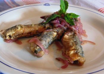 sarde con cipollata