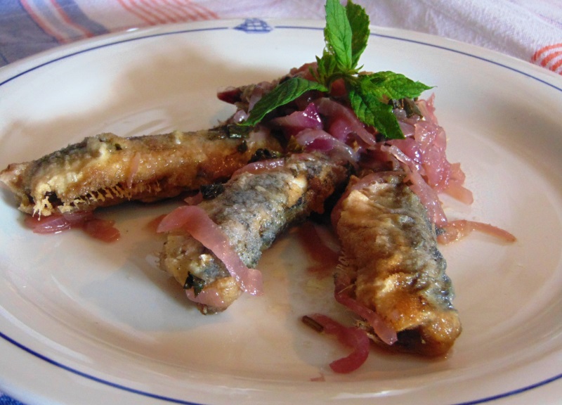 sarde con cipollata