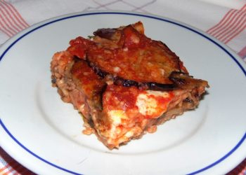 timballo di riso con melanzane