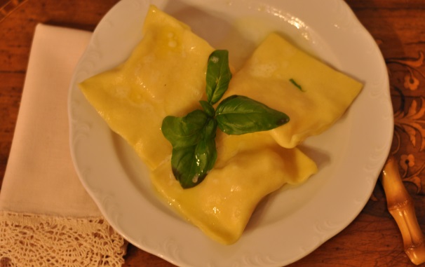 Ed ecco una foto dei ravioli pronti per essere gustati: