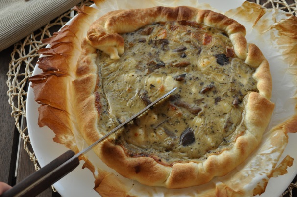 Ed ecco una foto di questa deliziosa quiche pronta per essere servita: