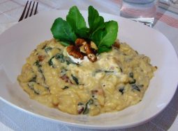 risotto rucola noci e robiola