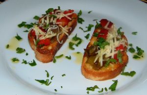 bruschette con peperoni bruschette con peperoni