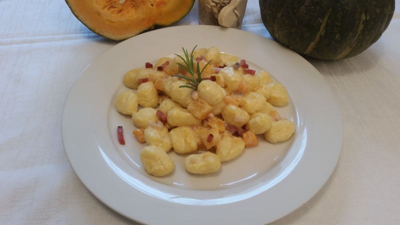 gnocchi zucca e speck