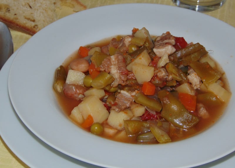 minestrone con manzo