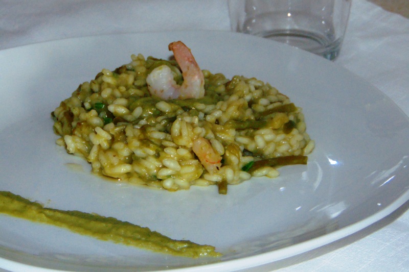 risotto asparagi e gamberetti