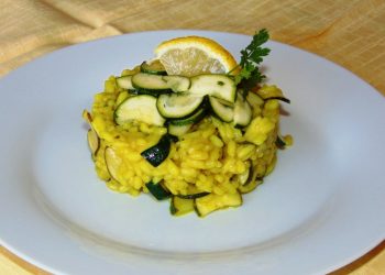risotto curry e zucchine