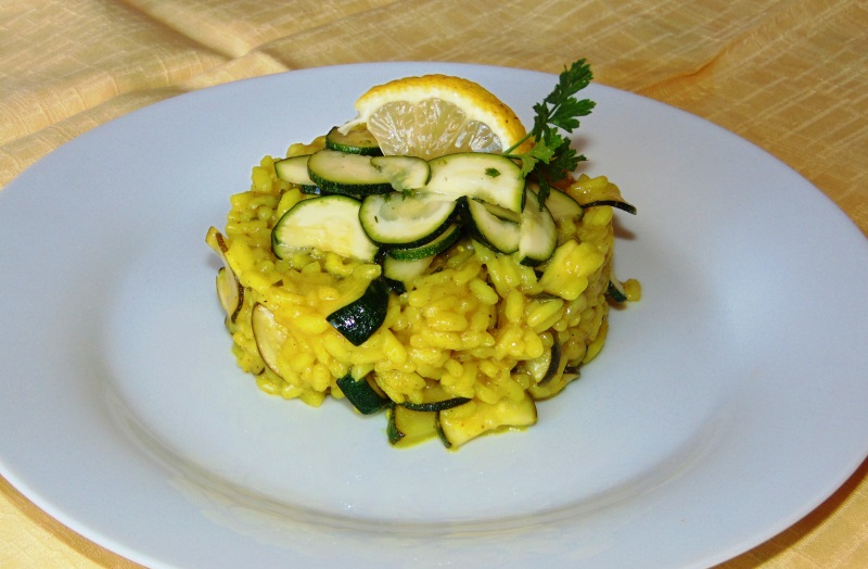 risotto curry e zucchine