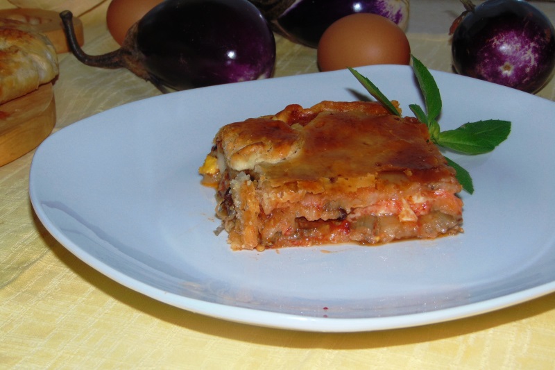 Parmigiana di melanzane in crosta