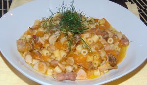 minestra di zucca e funghi minestra di zucca e funghi