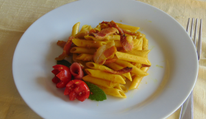 pennette curry e speck pennette curry e speck