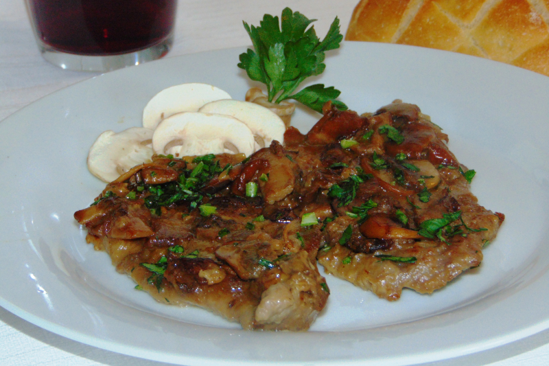 scaloppine ai funghi