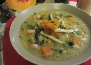 zuppa di miglio con verdure